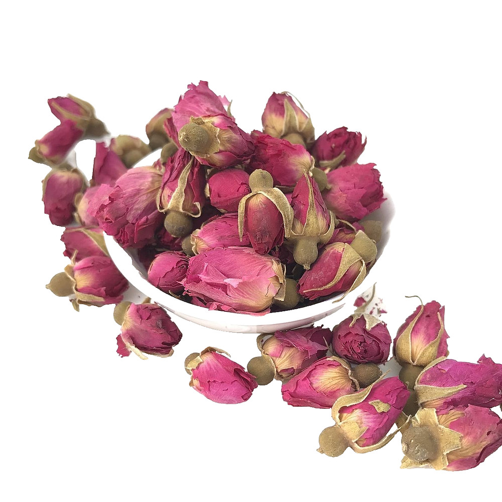 Organic Dried Damask Rose Buds & Petals 100g – 100% Natural Herbal Flower