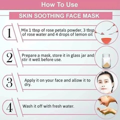 Organic Rose Petals Powder Dried Pure No Fillers A Plus Grade Face Mask