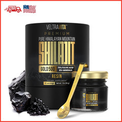 100% Pure Himalayan Shilajit Resin 75% Fulvic Acid 85+ Trace Minerals Humic Acid