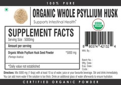 Organic Psyllium Husk Powder Fine Milled Natural Soluble Fibre Isabgol IBS Detox