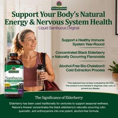 Nature’s Answer Sambucus Black Elderberry 16 Fl Oz