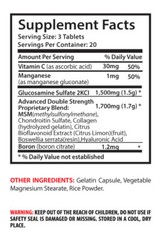 glucosamine sulfate – Glucosamine & MSM 3200mg – chondroitin arthritis 1B