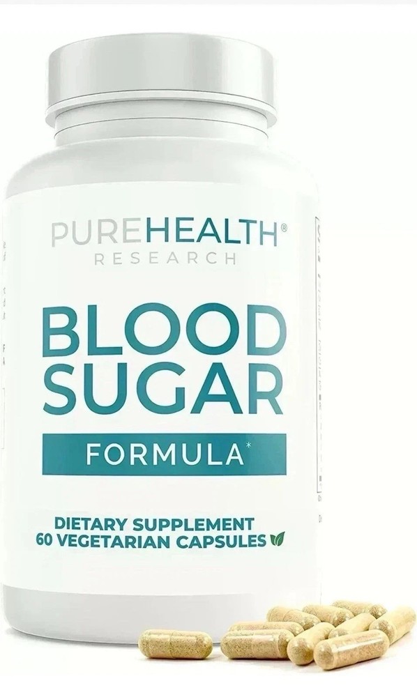 Pure Health Blood Sugar Formula 60 Capsules Pack of 1 FREE SHIPPING