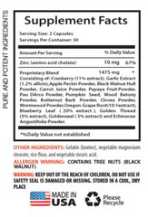 herb immune and body support pills – ANTI-PARASITE 1475mg – 1 Bottle 60 Capsules