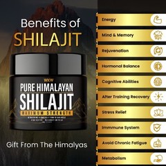 100% Pure Himalayan Organic Shilajit Resin