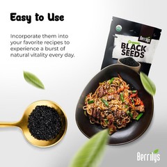 Black Cumin Seeds – USDA Certified Organic Nigella Sativa – Kalonji for Baking,
