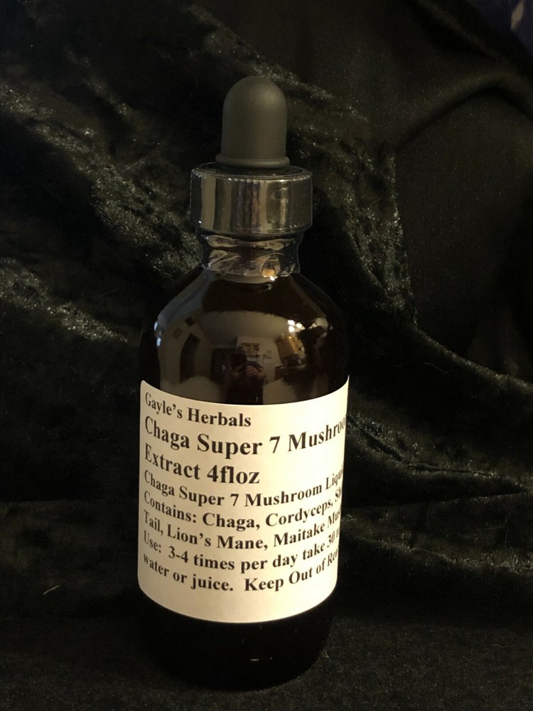 SUPER 7 MUSHROOM EXTRACT TINCTURE Double Extracted Tincture 4floz Sealed NON-GMO