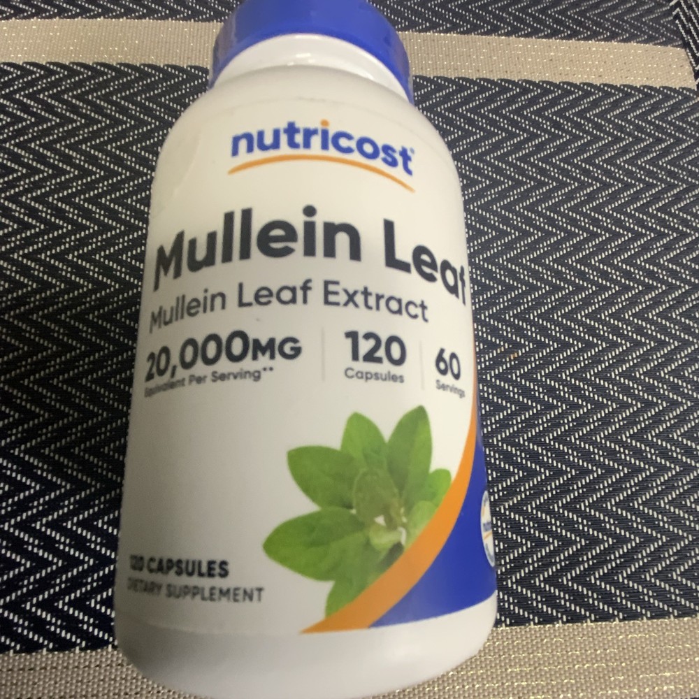 Nutricost Mullein Leaf Extract 20,000mg 120 Capsules Non-GMO Vegan Exp 05/28