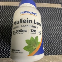 Nutricost Mullein Leaf Extract 20,000mg 120 Capsules Non-GMO Vegan Exp 05/28