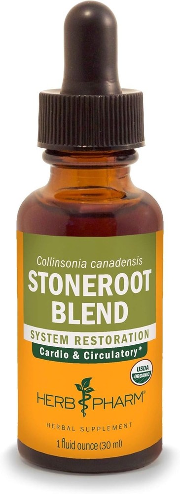HERB PHARM – Stoneroot Blend Liquid Extract – 1 fl oz (30 ml) Exp 2029