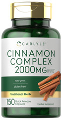 Ceylon Cinnamon Complex with Gymnema and Mulberry | 150 Capsules | by Carlyle