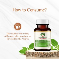 3 X Maharishi Ayurveda ASHWAGANDHA Tablets Organic (180 tab) Herbal