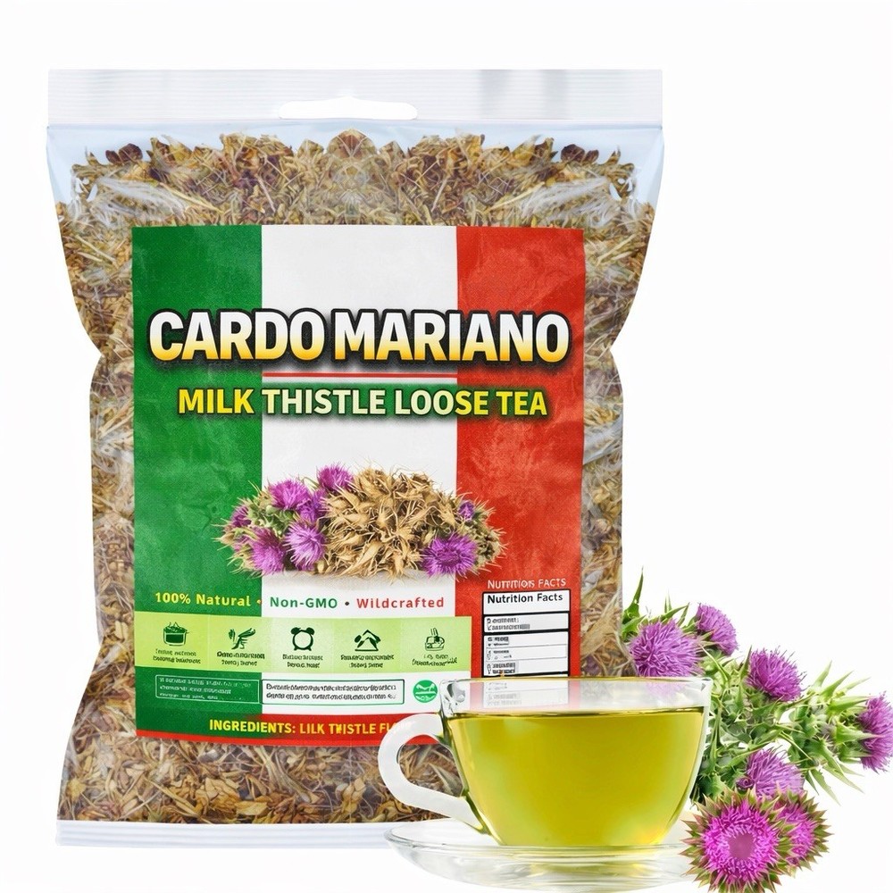 5oz Cardo Mariano Herb Tea Cardo Marin – Milk Thistle Loose Leaf Tea Wildcrafte