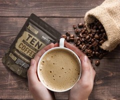 Mushroom Coffee (60 Servings) 10 Mushrooms (Lion S Mane, Cordyceps, Turkey Tail
