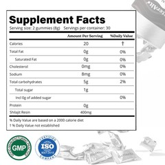 Better Alt Pure Himalayan Shilajit Gummies with 100% 60 Count (Pack of 1)