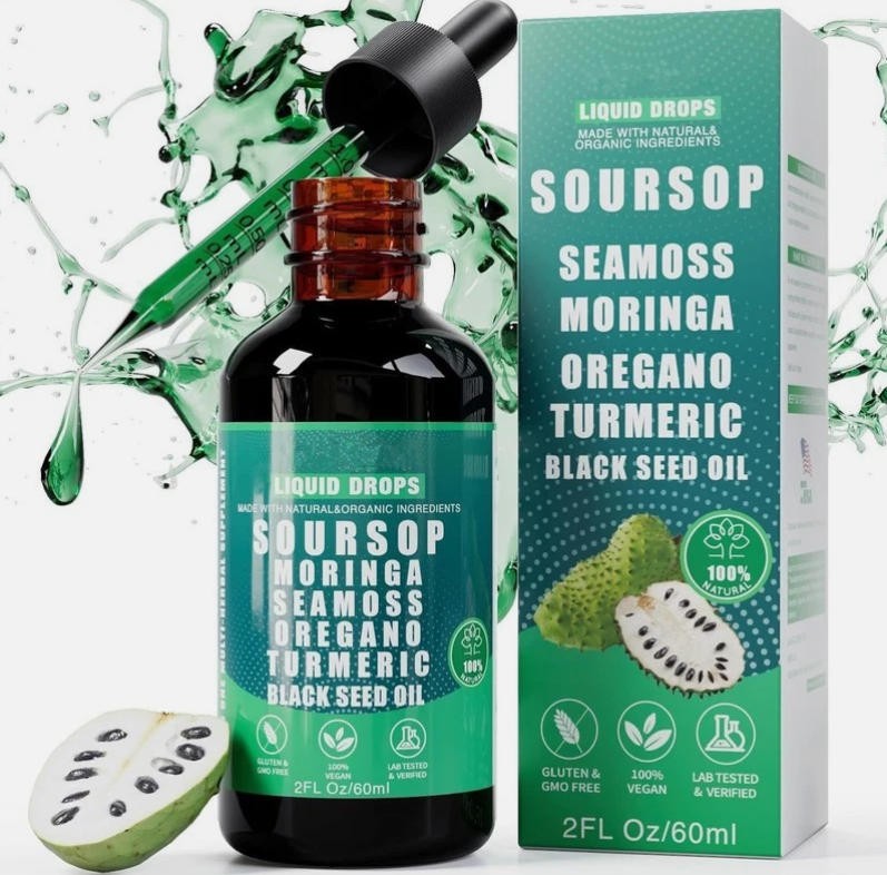 2/4PACK 60ml SOURSOP Bitters Liquid Drops 10 in 1 Herbal Extracts Overall Health