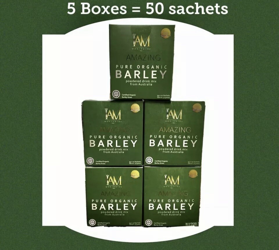 IAM Amazing Pure Organic Barley Powder – 5Boxess