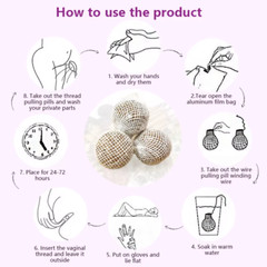 10pcs Natural Herbal Detox Pearls for Women FREE +1 Applicateur