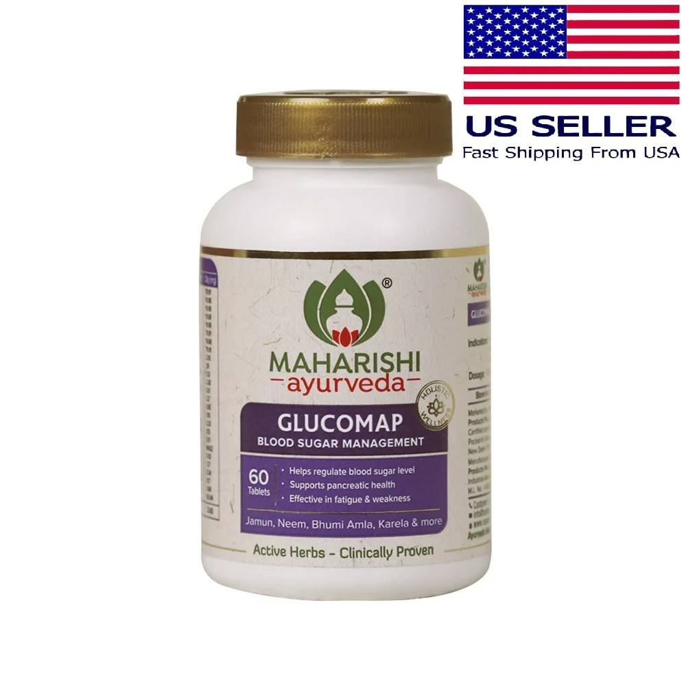 Maharishi Ayurveda Glucomap 60 Tablets Ayurvedic Support Blood Sugar Management