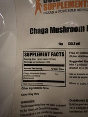 Chaga Mushroom Extract Powder – Organic 2.2 Lb Bag Exp 11/27 BulkSupplements