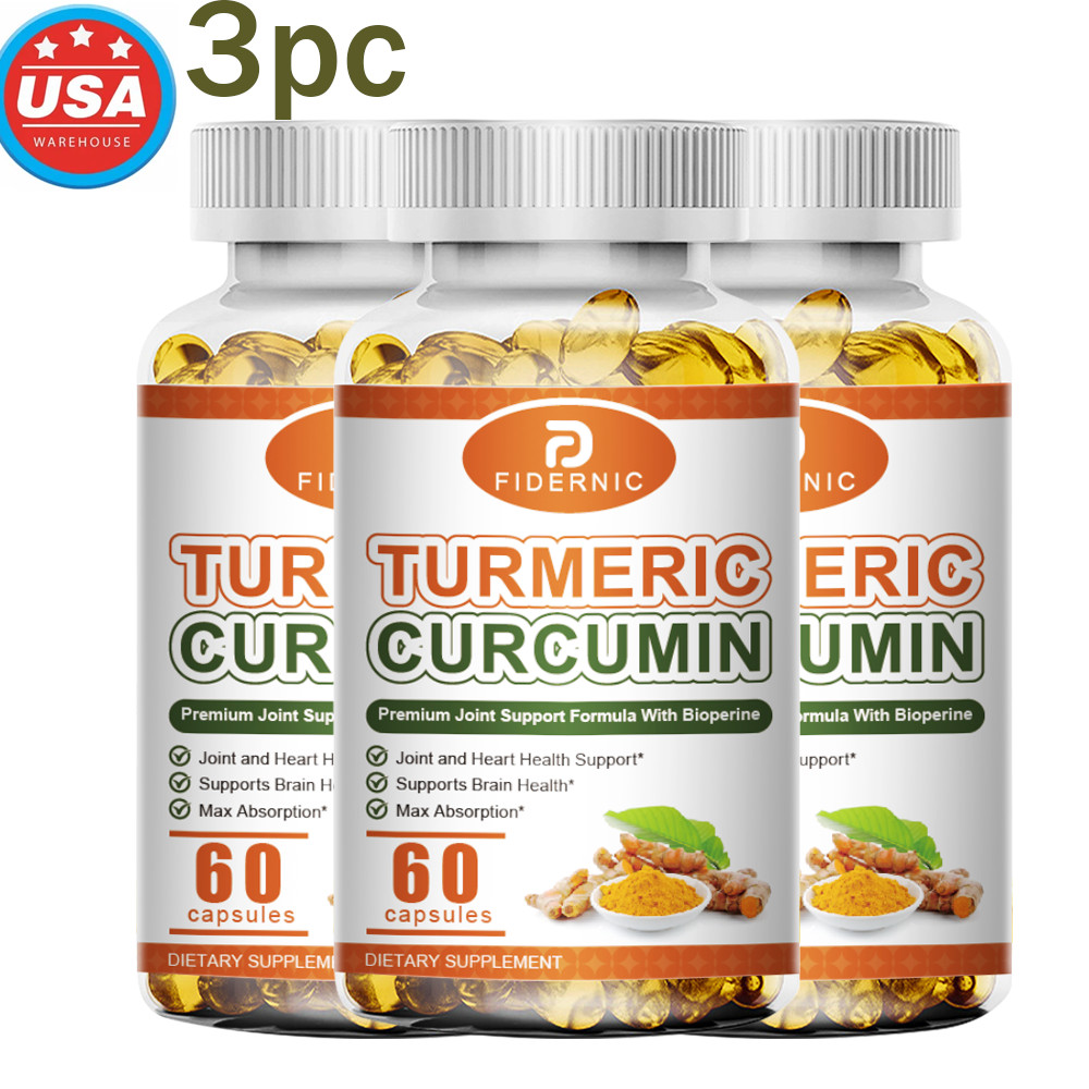 Turmeric Curcumin – 95% Curcuminoids & BioPerine Black Pepper- Immune Health