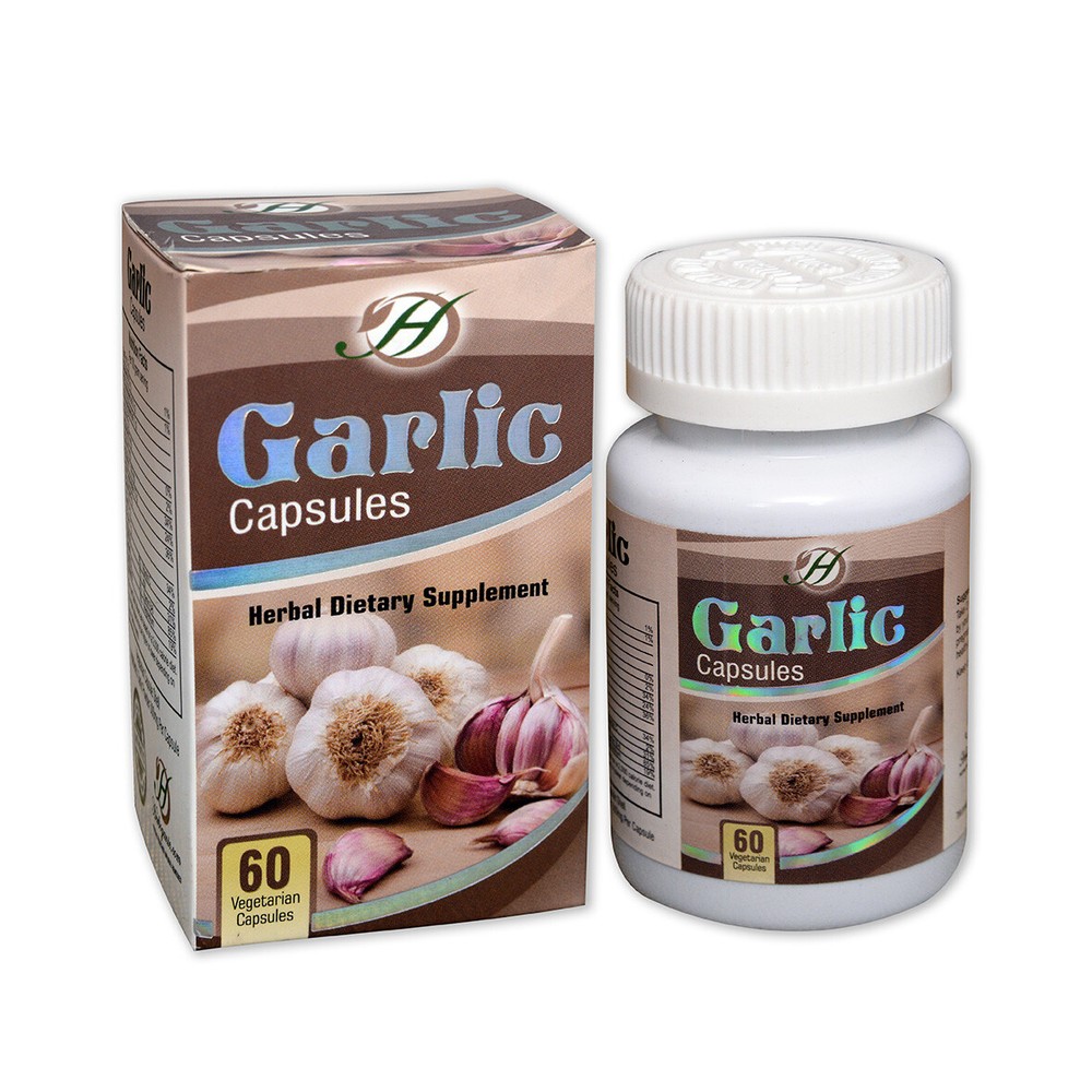Garlic Capsule, 60 Capsules, Herbal Dietary Supplement, Natural Remedy
