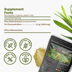 Pine Pollen Powder Cracked Broken Cell Wall 6oz Pure Pine Pollen Extract