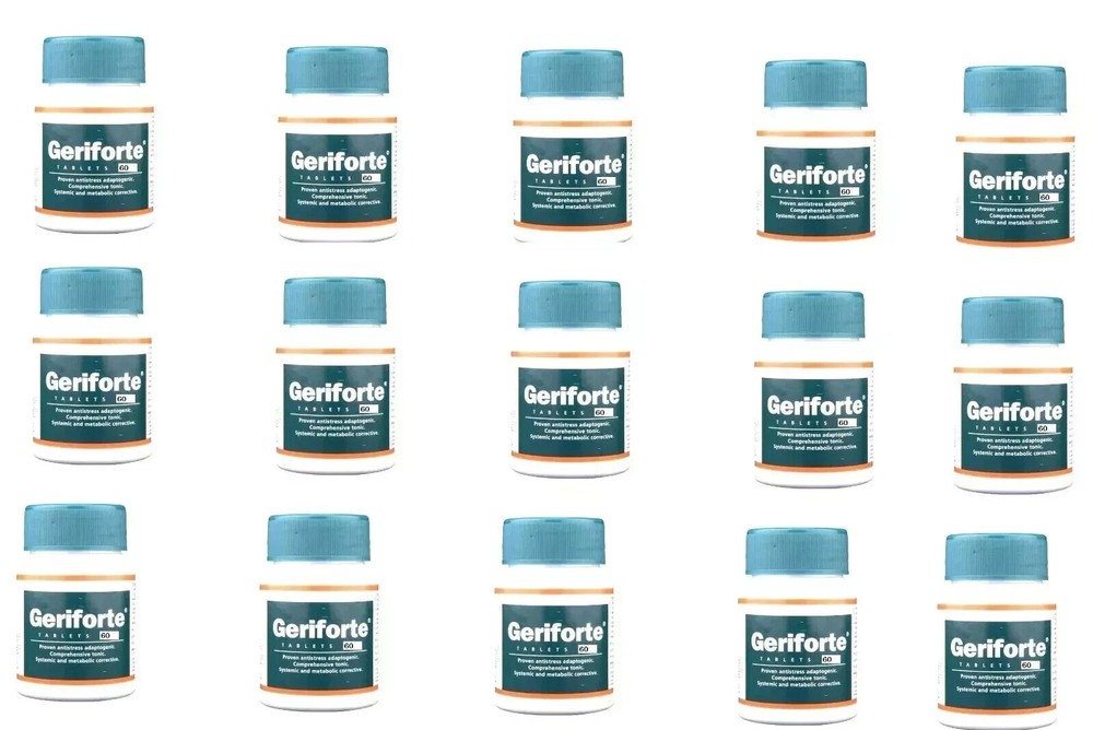 Himalaya Geriforte 60 Tabs x15 | Stress & Immunity Support | Exp 05/2027