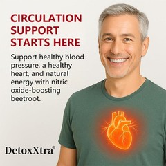 Organic Beet Root Grape Seed Supports Blood Pressure, Nitric Oxide 120 Capsules