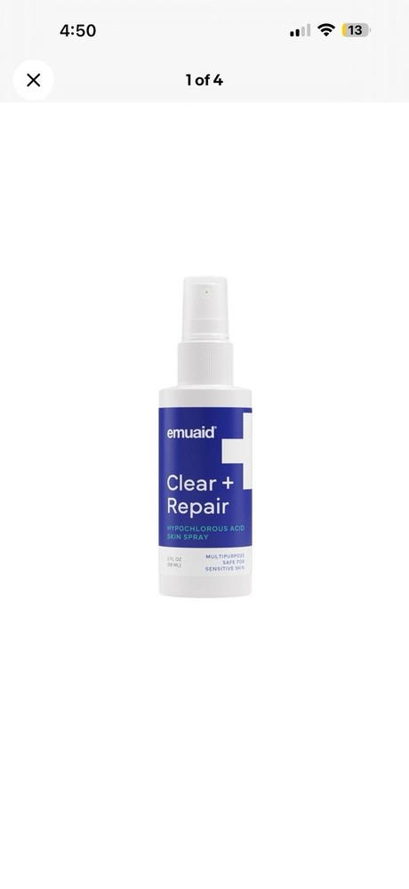 EMUAID® Clear + Repair – Hypochlorous Acid Skin Spray – 2 fl oz NEW