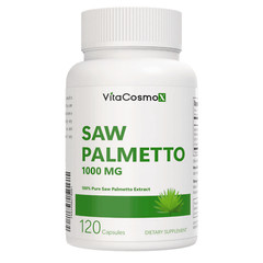 120 Cap VitaCosmoX Saw Palmetto 1000 mg Prostate & Urinary Tract Health