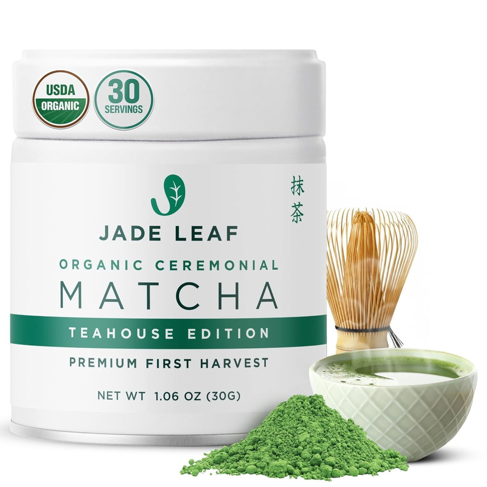 Jade Leaf Ceremonial Grade Matcha Powder, 30g / 1.06oz Tin | Teahouse Edition –