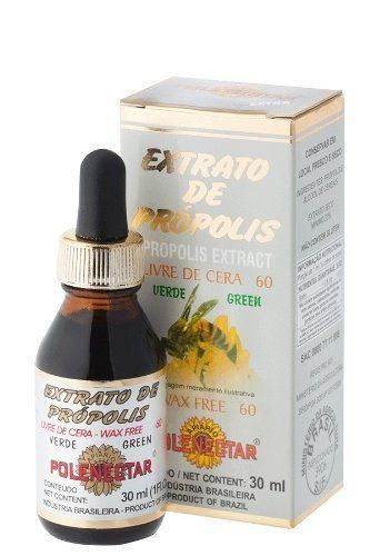 2 Bottles (30ml) Brazilian Green Propolis Extract Wax Free WF60 Polenectar