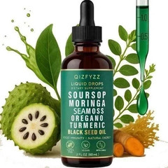 *1 BOTTLE Qizfyzz Soursop Bitters Liquid Drops 10-1 Herb Extracts Overall Health