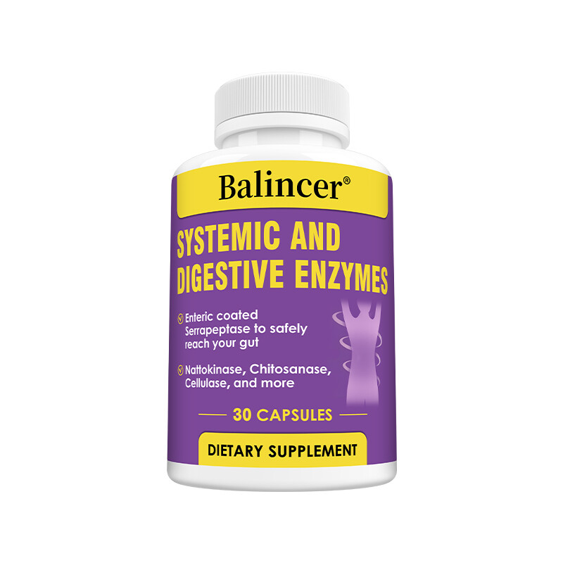 Systemic & Digestive Enzymes Digestive Immune Health 30/60/120 Capsules