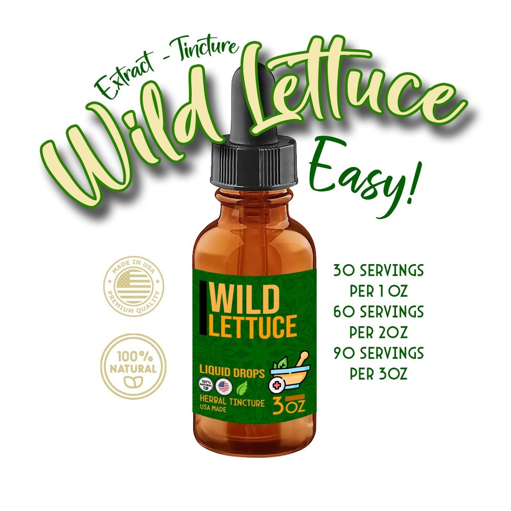 Wild Lettuce Extract – Wild Lettuce Tincture – Deluxe – Made in the USA