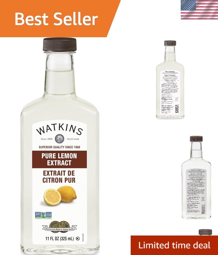 11 oz. Pure Lemon Extract – The Essential Kitchen Ingredient for Healthier Meals