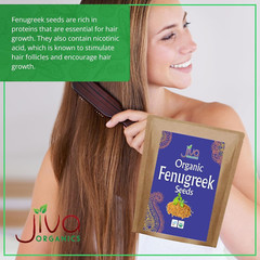 Jiva Organic Fenugreek Seeds 2.5 LB Bulk – as Seen on Tik Tok – Whole Methi Seed