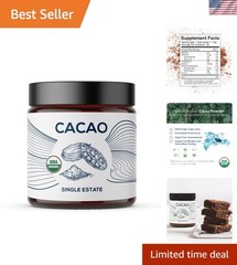 Ethically Sourced Organic Cacao Powder, 2.6 oz Resealable Bag for Cooking Needs