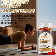 (1 Pack) Shilajit Gummies Max Strength | Pure 100% Authentic Himalayan Origin