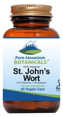 St. John’s Wort – 90 Count Capsules with Standardized 0.3% Hypericin, 450mg
