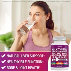 Milk Thistle NAC Chanca Piedra Beet Root Artichoke Dandelion Root Astragalus …