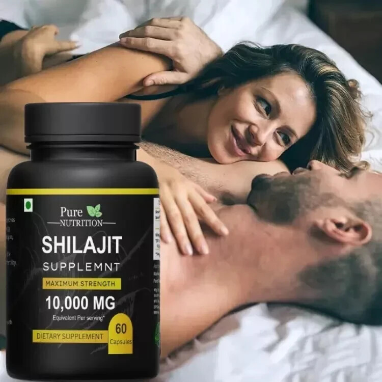 Pure Shilajit 10000mg 60 Caps, Extremely Potent, Fulvic Acid – FREE SHIPPING
