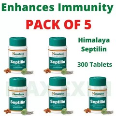 5x Himalaya SEPTILIN 300 Tablets Vegetarian Botanical 100% Pure Herbal EXP 2028