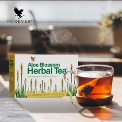 3 Forever Aloe Blossom Herbal Tea (25 bags each) Caffeine Free HALAL/KOSHER