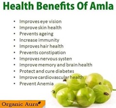 Organic Aura AMLA Capsules. 1000mg per Serving, 120 Veg Capsules. Natural