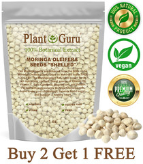 100 Moringa Oleifera Seeds Kernel 1 oz. SHELLED Fresh Organic Semilla De Moringa