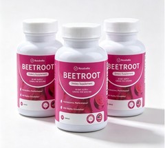 Rosabella Organic Beet Root 60 Capsules Dietary Supplement Natural Energy Boost