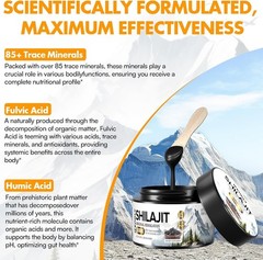 Pure 100% Himalayan Shilajit, Soft Resin, Organic, Extremely Potent, Fulvic Acid