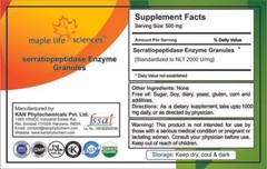 Serratiopeptidase 2000 U/mg Enzyme Granules High potency of Enzyme